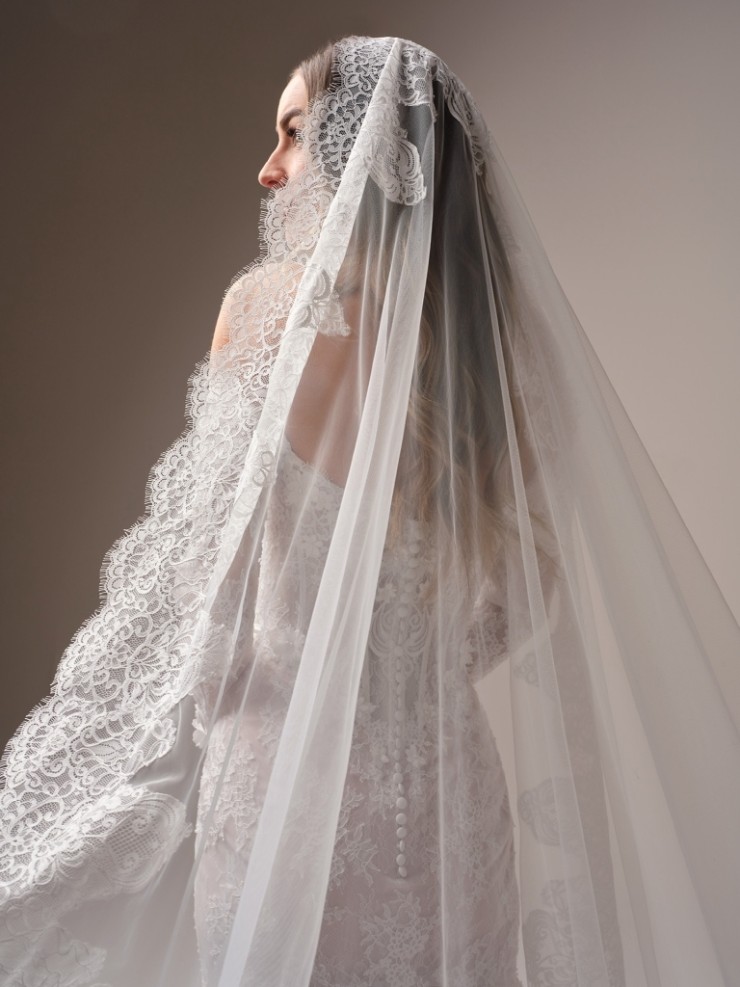 Maggie Sottero Takera Veil - Maggie Sottero Takera Veil - Maggie Sottero #3 default All Ivory picture