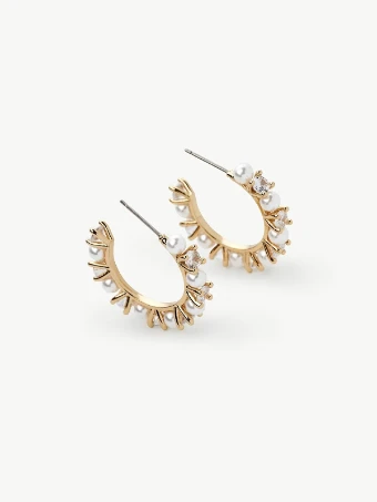 Olive & Piper Prive Hoops #2 Gold thumbnail