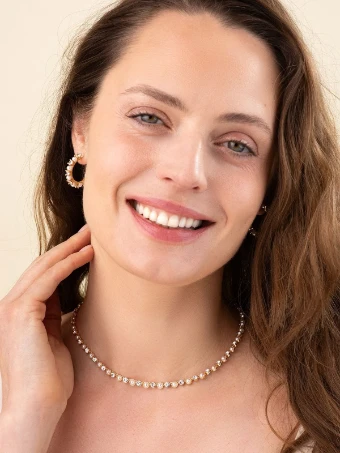 Olive & Piper Evangeline Statement Necklace #1 Gold thumbnail