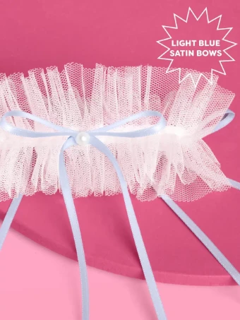 Faire Something Blue Garter #2 White thumbnail