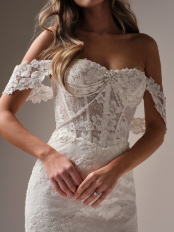 Maggie Sottero Devon (Accessory - Detachable Cap Sleeves) - Maggie Sottero Devon (Accessory - Detachable Cap Sleeves) - Maggie Sottero #0 default Ivory thumbnail
