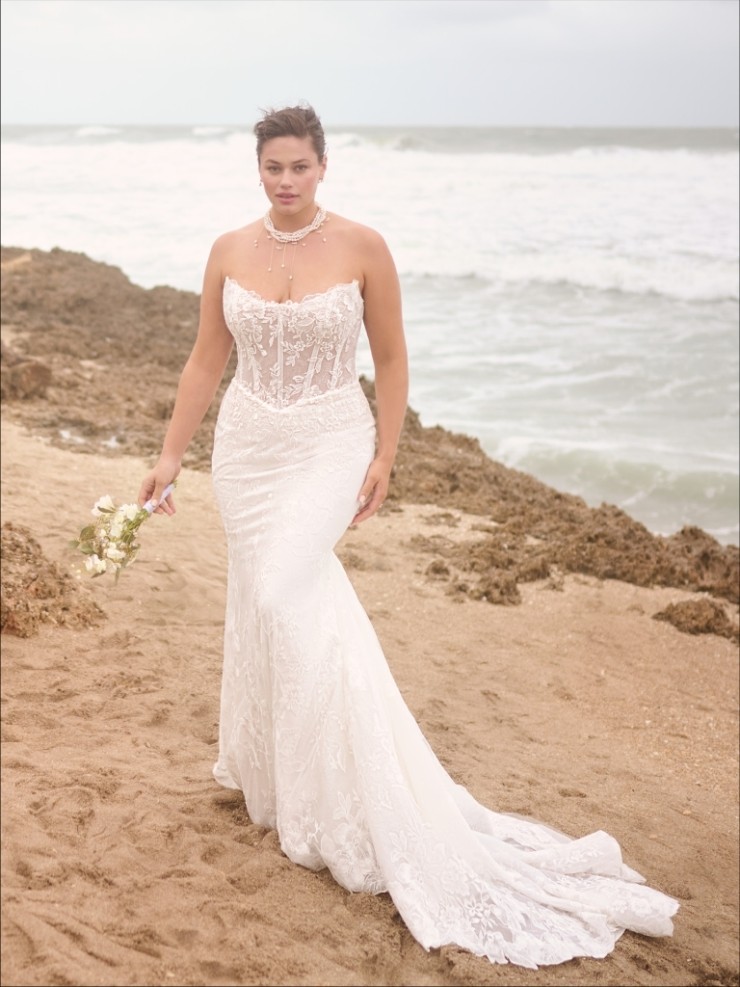 Maggie Sottero Meredith 25MB870A02 #0 default All Ivory (gown with Ivory Illusion) picture