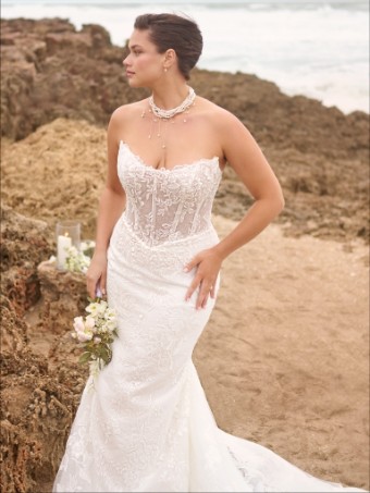 Maggie Sottero Meredith 25MB870A02 #1 All Ivory (gown with Ivory Illusion) thumbnail