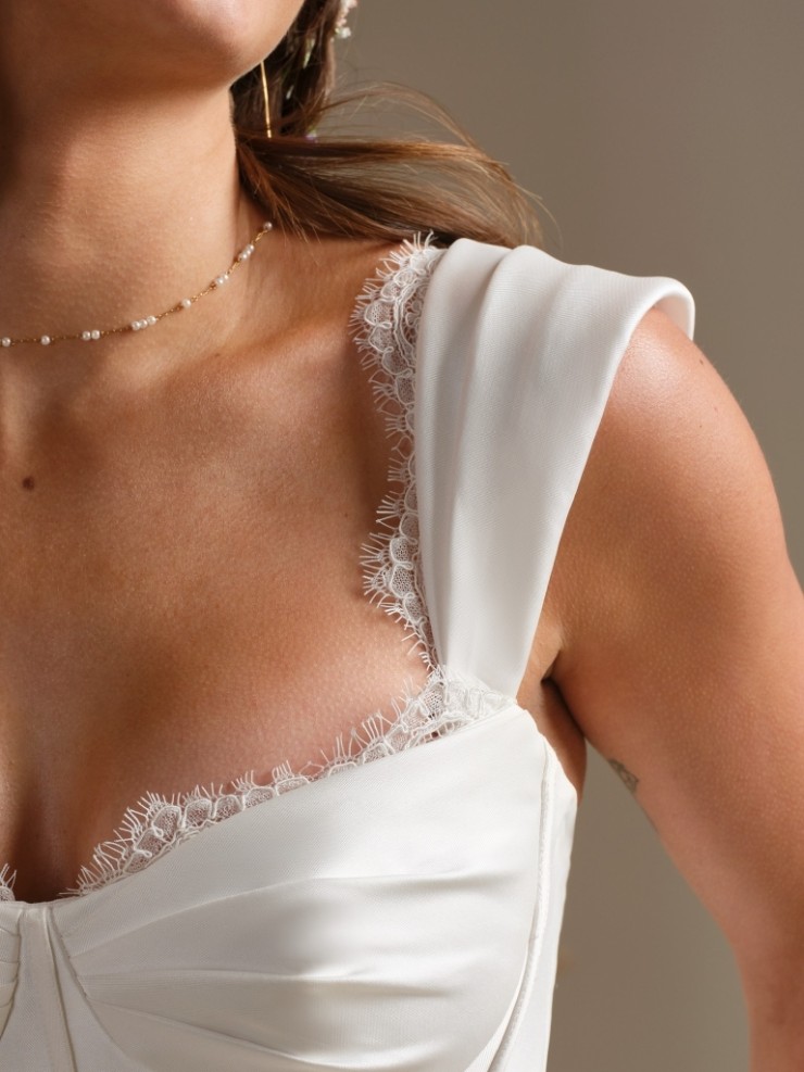 Rebecca Ingram Zorina Detachable Cap Sleeves - Rebecca Ingram Zorina Detachable Cap Sleeves - Rebecca Ingram #1 default All Ivory picture