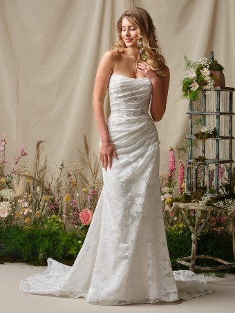 Rebecca Ingram Kendall 26RB437A01 $4 All Ivory (gown with Ivory Illusion) thumbnail