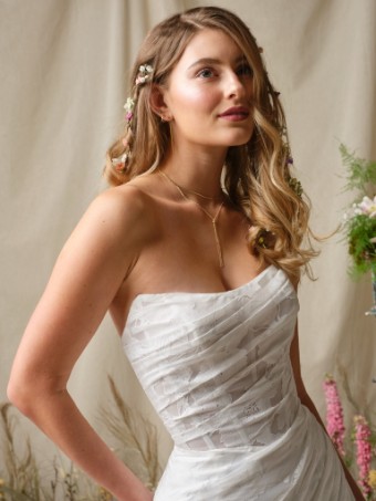 Rebecca Ingram Kendall 26RB437A01 #5 All Ivory (gown with Ivory Illusion) thumbnail