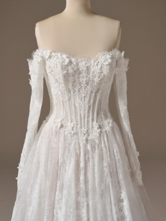 Maggie Sottero Kitaro 26MB385A01 $5 Ivory over Blush (gown with Ivory Illusion) thumbnail