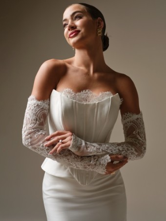 Sottero and Midgley Lassen Marie 26SS453A02 #6 All Ivory thumbnail
