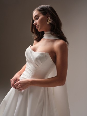 Sottero and Midgley Donovan Shoulder Wrap - Sottero & Midgley Donovan Shoulder Wrap - Sottero & Midgley #0 default All Ivory thumbnail