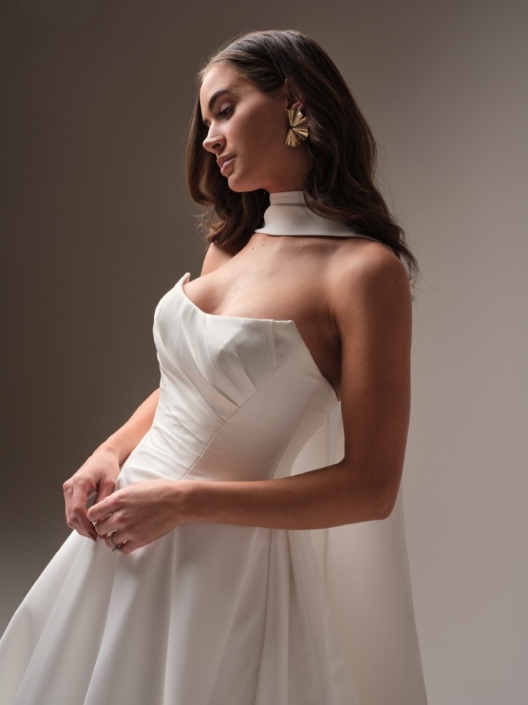 Sottero and Midgley Donovan Shoulder Wrap - Sottero & Midgley Donovan Shoulder Wrap - Sottero & Midgley #0 default All Ivory picture