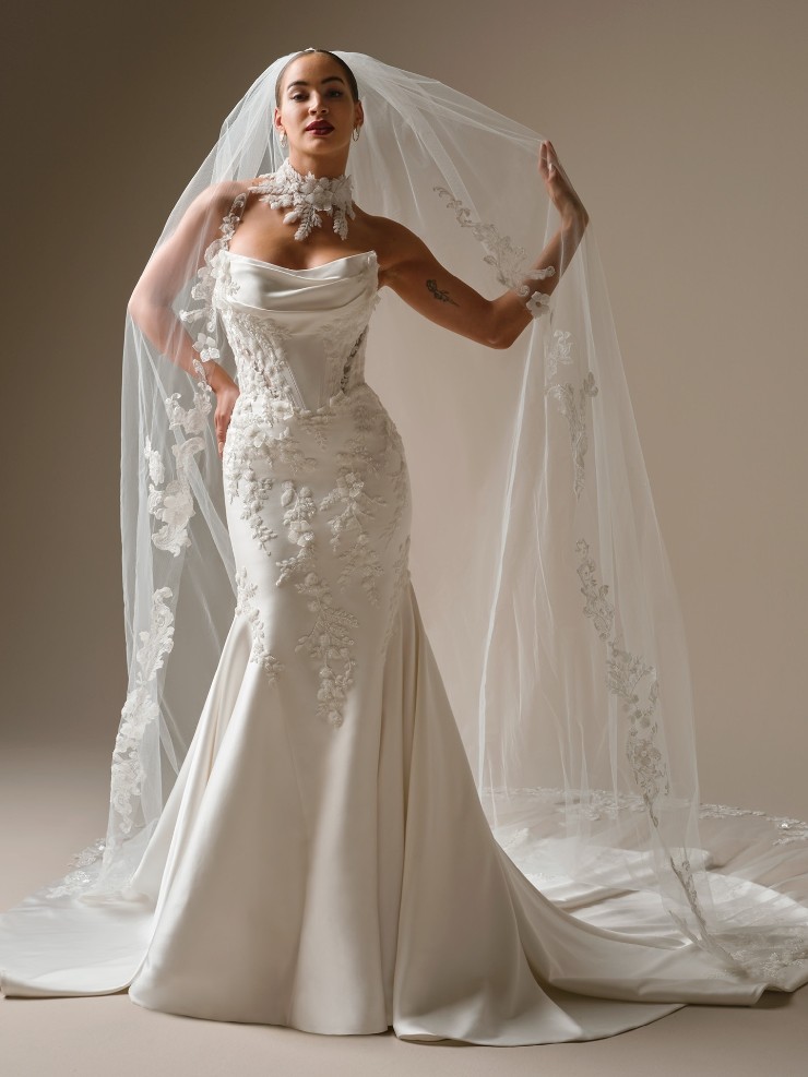 Sottero and Midgley Burke Veil - Sottero & Midgley Burke Veil - Sottero & Midgley #0 default All Ivory picture