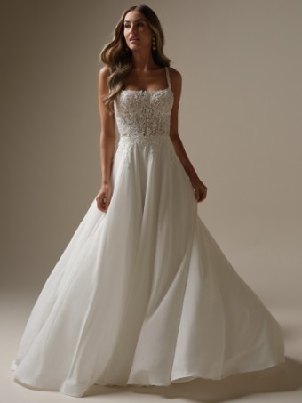 Rebecca Ingram Avery 25RK280A01 #6 All Ivory (gown with Ivory Illusion) thumbnail