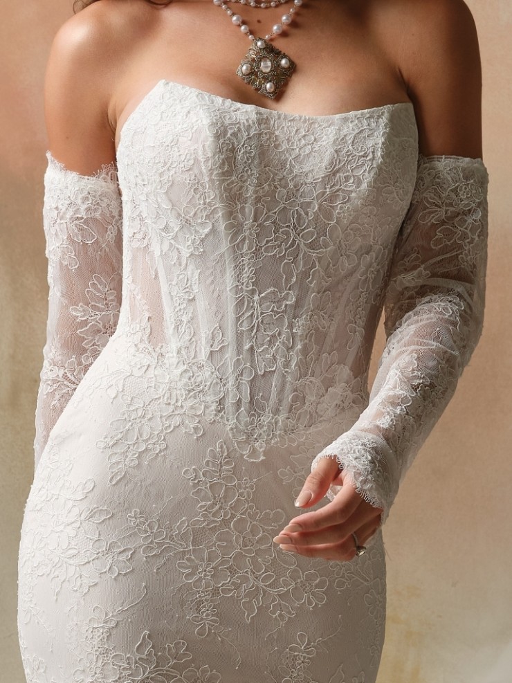 Maggie Sottero Ariadne Detachable Sleeves (Lace) - Maggie Sottero Ariadne Detachable Sleeves (Lace) - Maggie Sottero #1 default Ivory picture