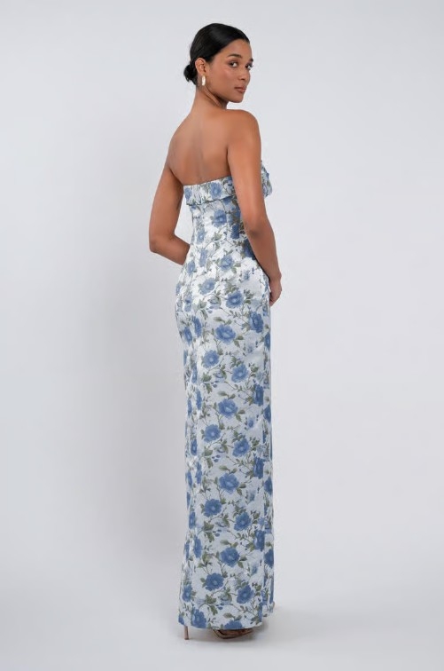 Jenny by Jenny Yoo 22524 #1 Whisper Blue Sweetbriar Jacquard picture