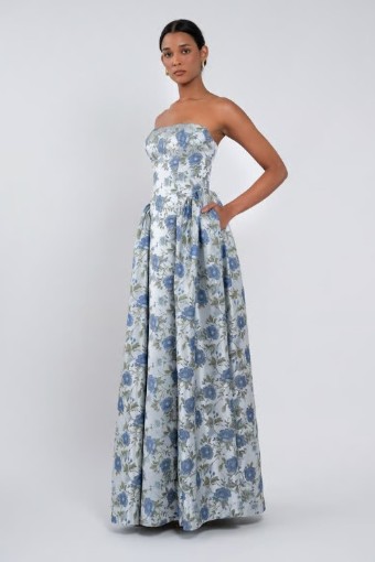 Jenny by Jenny Yoo 22525 $2 Whisper Blue Sweetbriar Jacquard thumbnail