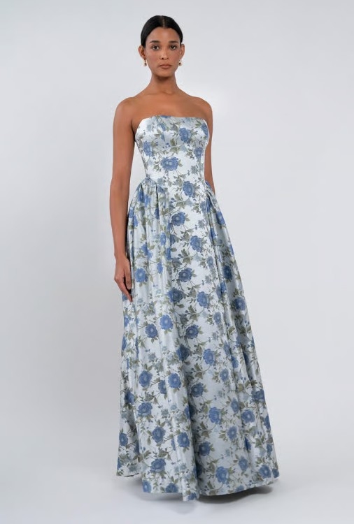 Jenny by Jenny Yoo 22525 #1 Whisper Blue Sweetbriar Jacquard picture
