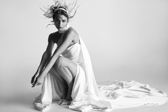 Watters Fleurette with Scarf 61315B $7 Ivory thumbnail