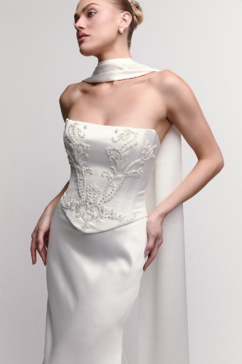 Watters Christel with Scarf 61214B $2 Ivory thumbnail