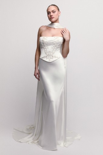 Watters Christel with Scarf 61214B $0 default Ivory thumbnail