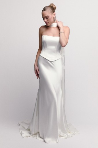 Watters Famke with Scarf 61317B $0 default Ivory thumbnail