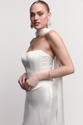 Watters Famke with Scarf 61317B $2 Ivory thumbnail