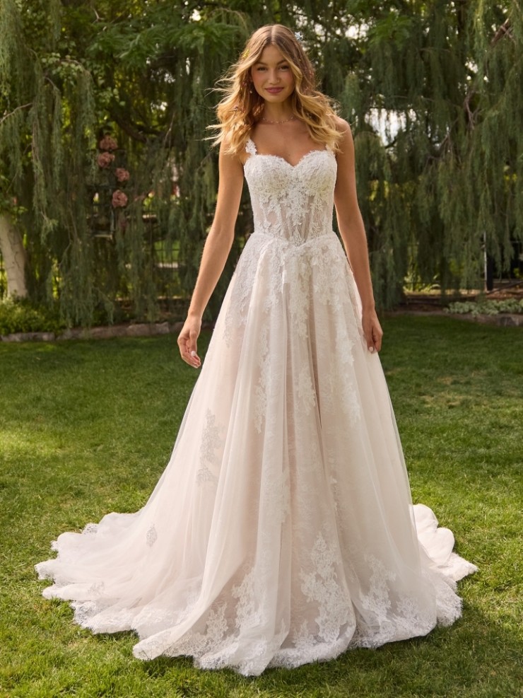 Rebecca Ingram Esmerelda 26RK478B01 #0 default Ivory over Blush (gown with Ivory Illusion) picture