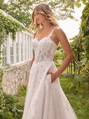 Rebecca Ingram Esmerelda 26RK478B01 $7 Ivory over Blush (gown with Ivory Illusion) thumbnail