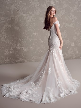 Maggie Sottero Cambria 24MS242A01 $3 Ivory over Blush (gown with natural illusion thumbnail