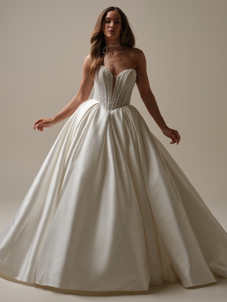 Maggie Sottero Tina 25MS261A01 #0 default Ivory (gown with Natural Illusion) picture