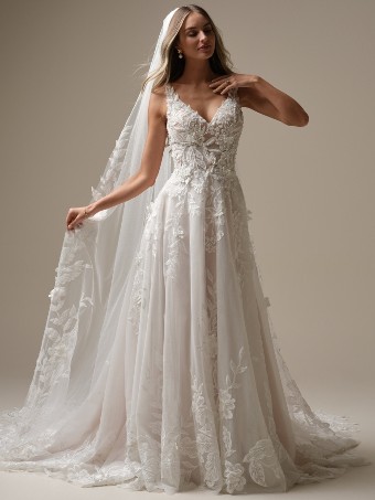Maggie Sottero Magnolia 25MK299A01 $5 Ivory over Blush (gown with Ivory Illusion) thumbnail