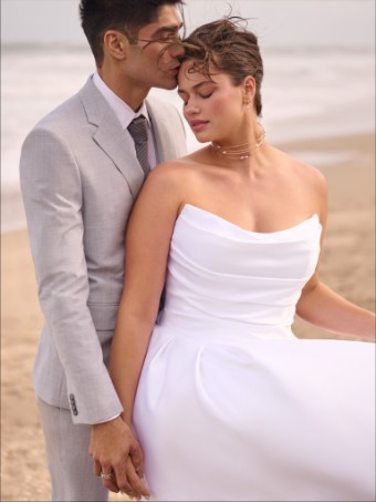 Maggie Sottero Maureen 25MS873A01 $9 All Ivory thumbnail