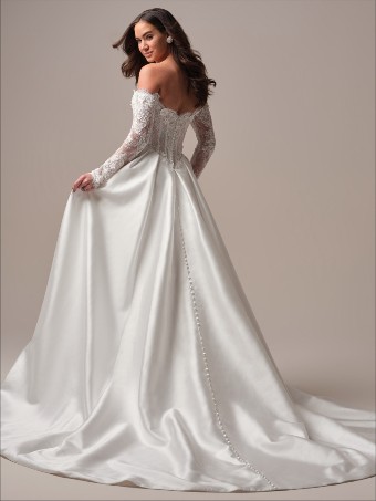 Maggie Sottero Takera Lane 25MB942A01 $1 All Ivory (gown with Ivory Illusion) thumbnail