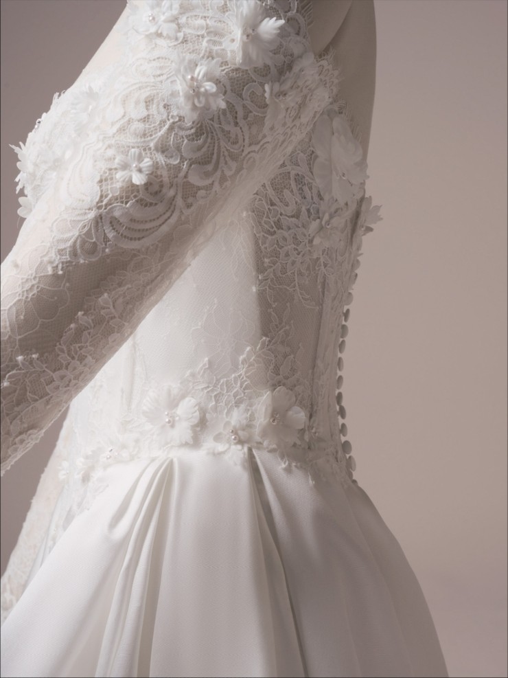 Maggie Sottero Takera Lane 25MB942A01 #9 default All Ivory (gown with Ivory Illusion) picture
