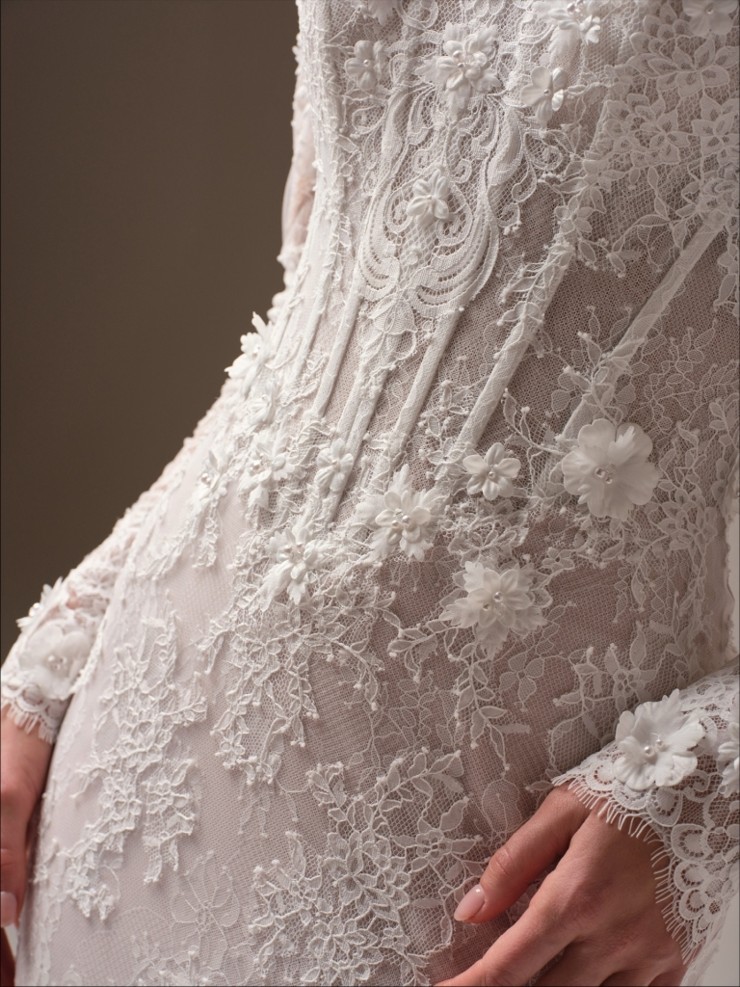 Maggie Sottero Takera 25MB941A01 #13 default All Ivory (gown with Ivory Illusion) picture