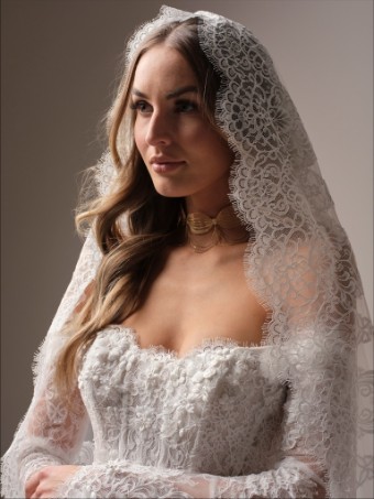 Maggie Sottero Takera 25MB941A01 $7 All Ivory (gown with Ivory Illusion) thumbnail