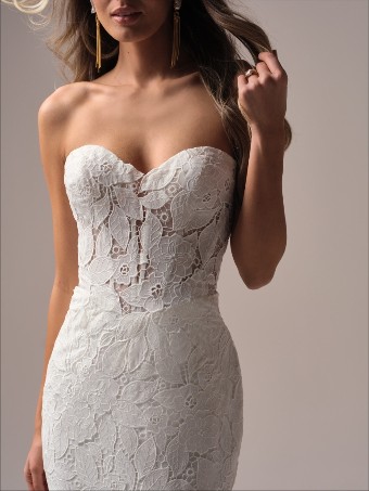Maggie Sottero Dakota 25MB849A01 $6 All Ivory (gown with Ivory Illusion) thumbnail