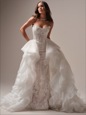 Maggie Sottero Meredith 25MB870A02 $9 All Ivory (gown with Ivory Illusion) thumbnail