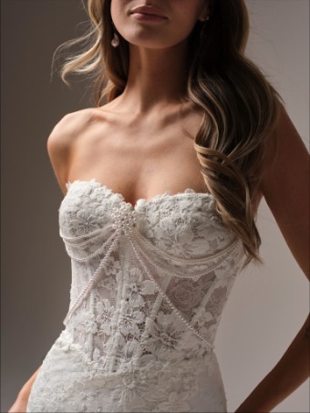 Maggie Sottero Devon 25MB878A01 $2 All Ivory thumbnail