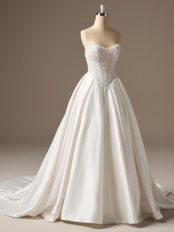 Maggie Sottero London 26MS402A01 $8 Ivory (gown with Natural Illusion) thumbnail