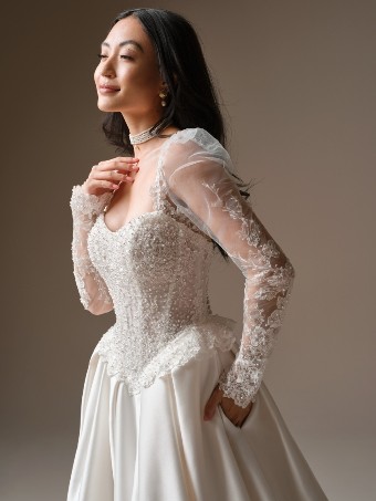 Maggie Sottero London 26MS402A01 $4 Ivory (gown with Natural Illusion) thumbnail