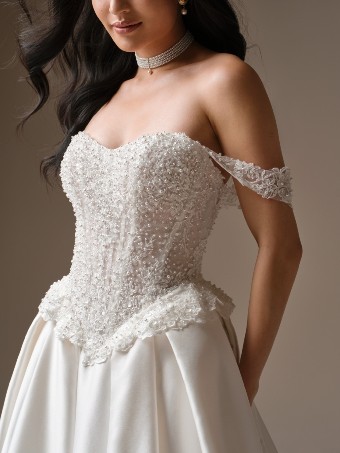 Maggie Sottero London 26MS402A01 $1 Ivory (gown with Natural Illusion) thumbnail
