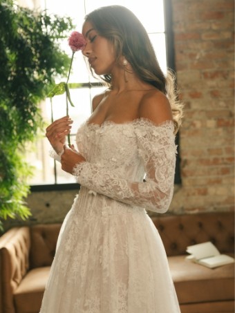 Maggie Sottero Kitaro 26MB385A01 $14 Ivory over Blush (gown with Ivory Illusion) thumbnail