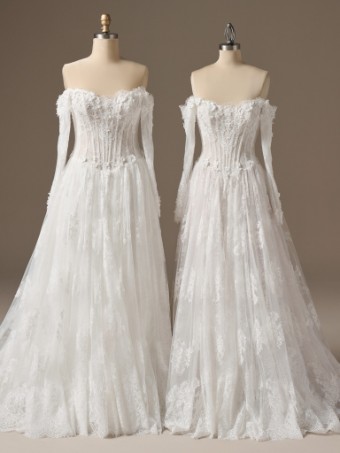 Maggie Sottero Kitaro 26MB385A01 $4 Ivory over Blush (gown with Ivory Illusion) thumbnail