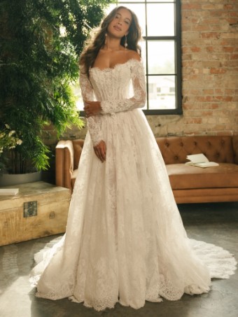Maggie Sottero Kitaro 26MB385A01 $19 Ivory over Blush (gown with Ivory Illusion) thumbnail