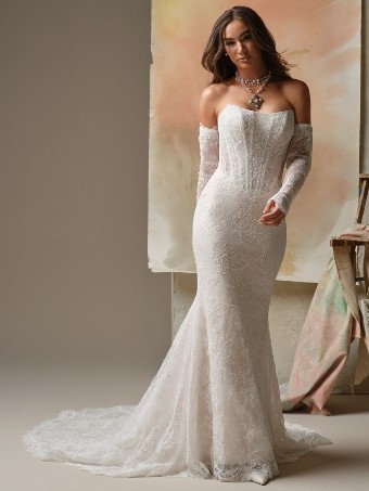 Maggie Sottero Ariadne (Lined) - 26MS447B01 - Maggie Sottero Ariadne (Lined) - 26MS447B01 - Maggie Sottero $3 Ivory over Soft Blush (gown with Ivory illusion) thumbnail