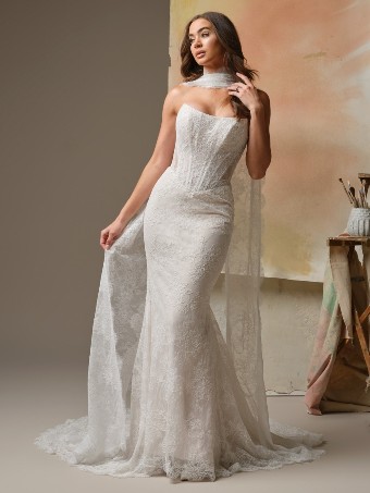 Maggie Sottero Ariadne (Lined) - 26MS447B01 - Maggie Sottero Ariadne (Lined) - 26MS447B01 - Maggie Sottero $8 Ivory over Soft Blush (gown with Ivory illusion) thumbnail