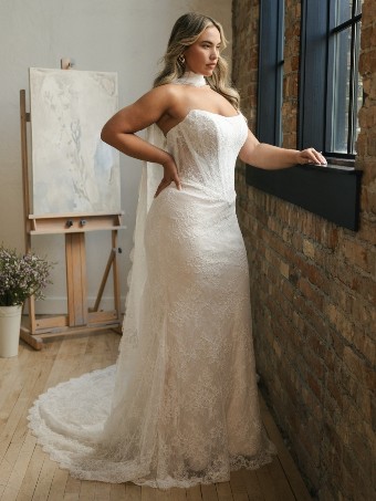 Maggie Sottero Ariadne (Lined) - 26MS447B01 - Maggie Sottero Ariadne (Lined) - 26MS447B01 - Maggie Sottero $2 Ivory over Soft Blush (gown with Ivory illusion) thumbnail