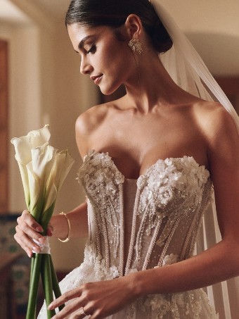 Sottero and Midgley Athlone 24SB753A02 $1 Ivory/ Silver thumbnail