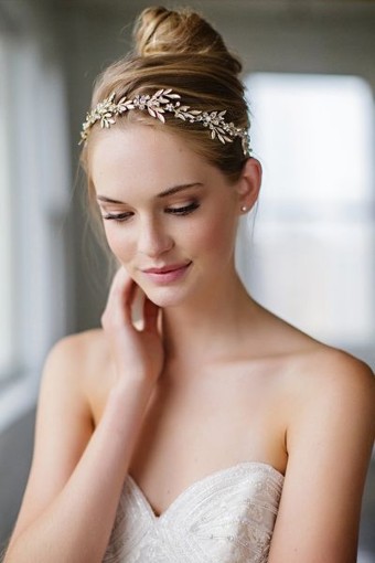 Brides & Hairpins Avalon Halo $0 default Champagne/Gold thumbnail