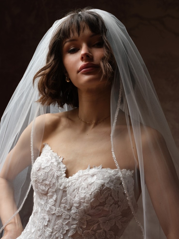 Maggie Sottero Veil Accessory Beaded Trim 003 (VLA) - Maggie Sottero Veil Accessory Beaded Trim 003 (VLA) - Maggie Sottero #6 default All Ivory picture